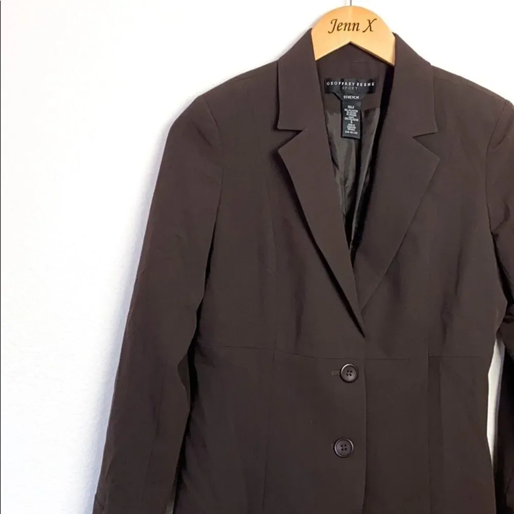 Geoffrey Beene Sports Brown Career Suite Blazer